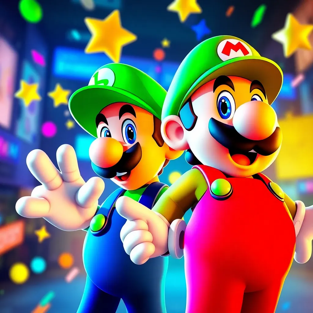 Super mario and luigi