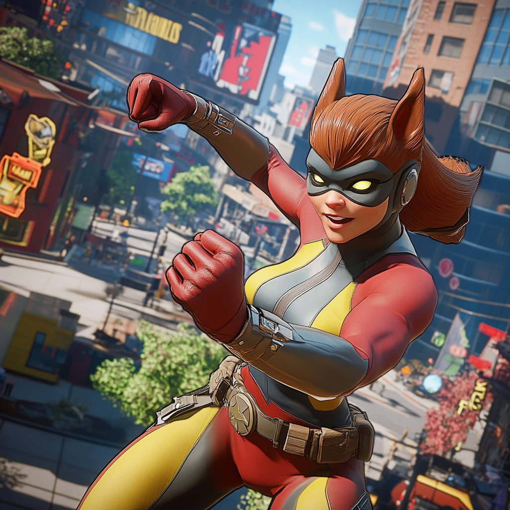 Gameplay with Squirrel Girl in Marvel Rivals