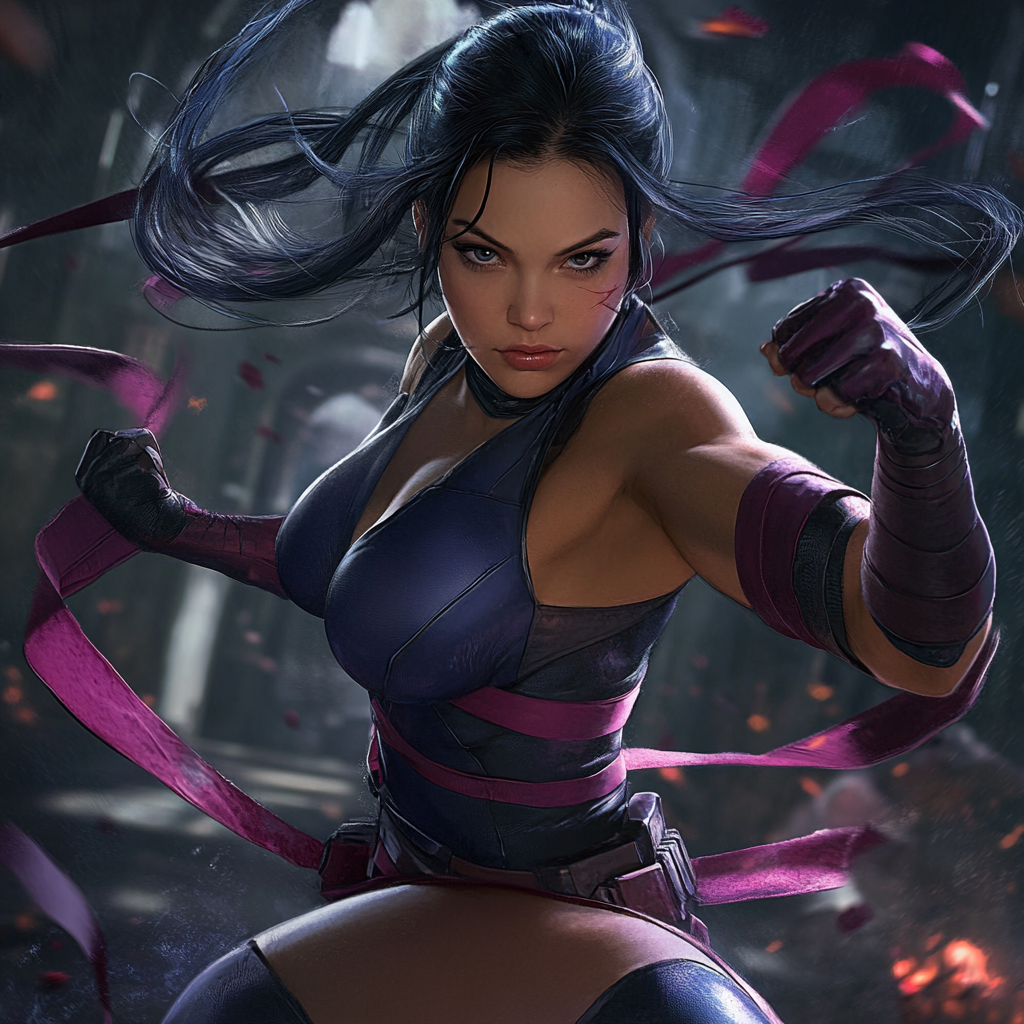 Psylocke in action