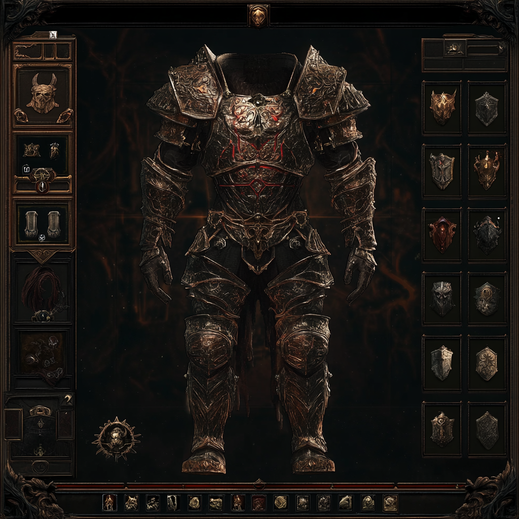 Detailed overview of unique features in Path of Exile 2 All Unique Armor