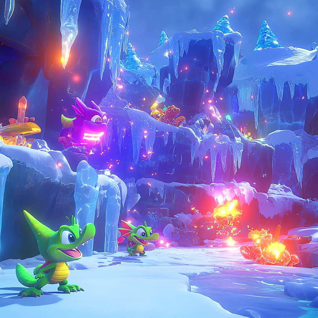 Character highlights from Playtonic Shares Commentary Gameplay of Yooka Replaylee