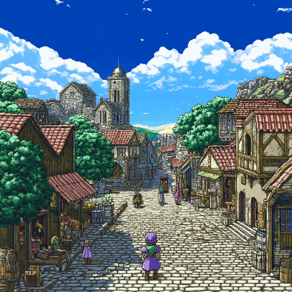 Visuals from Dragon Quest III HD 2D Remake