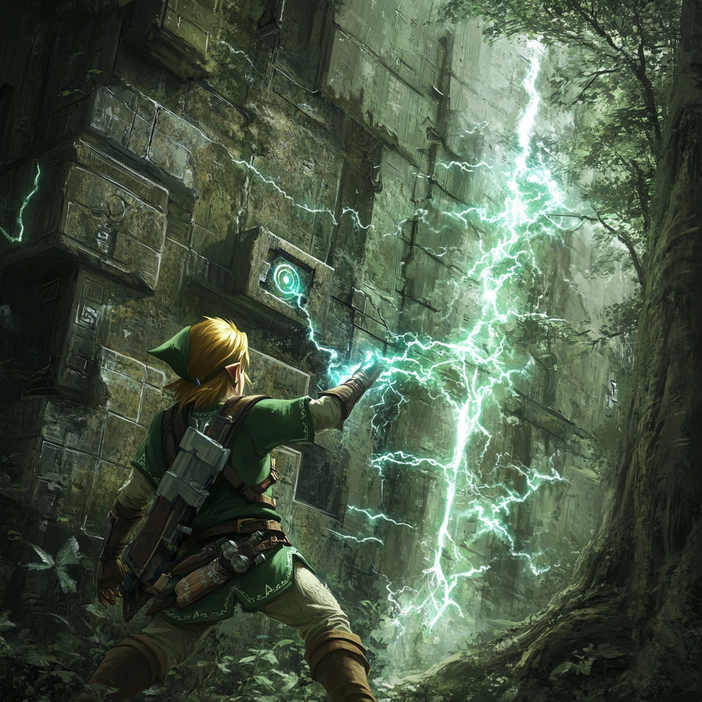 Image of Zelda Tears of the Kingdom Player Builds Deadly Electric Fence